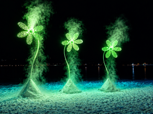 Fleurs-neon-dans-la-brume-nocturne