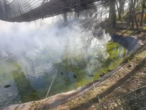 Brume suspendue dans les airs – effet nuage visuel